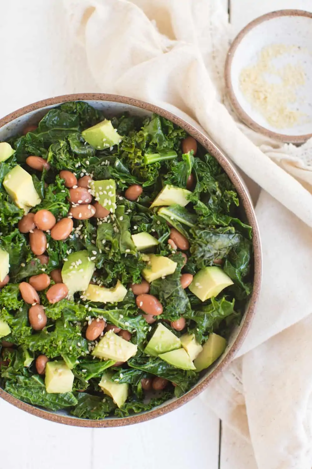 Sauteed Kale and Avocado Salad