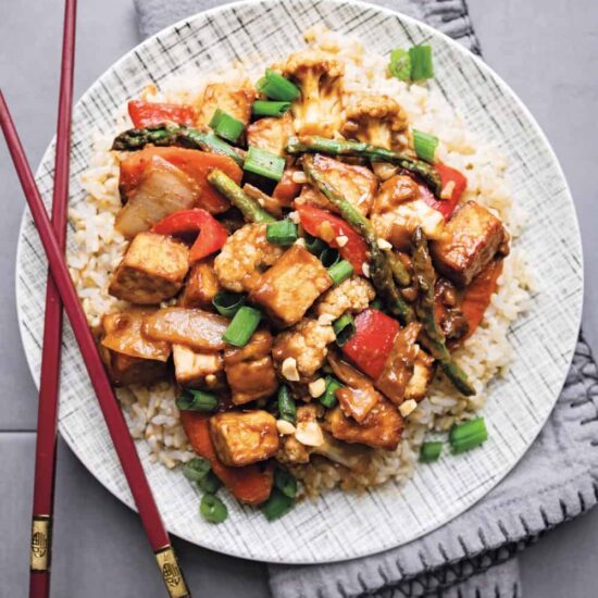 The Best Damn Stir Fry Tofu With Peanut Sauce