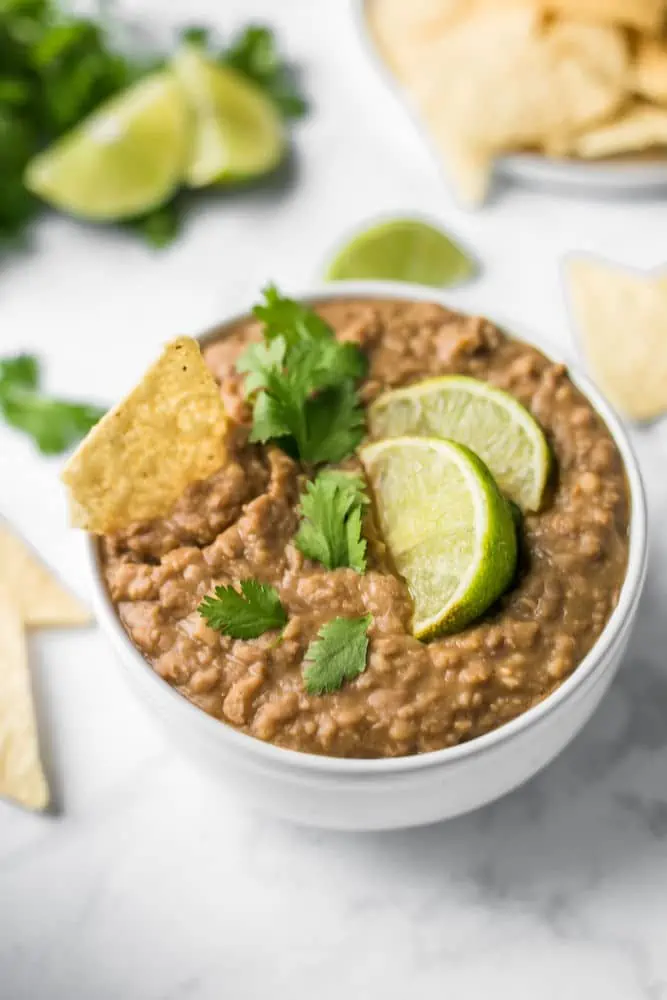 Super Easy Vegan Refried Beans Cooked in Your Slow Cooker
