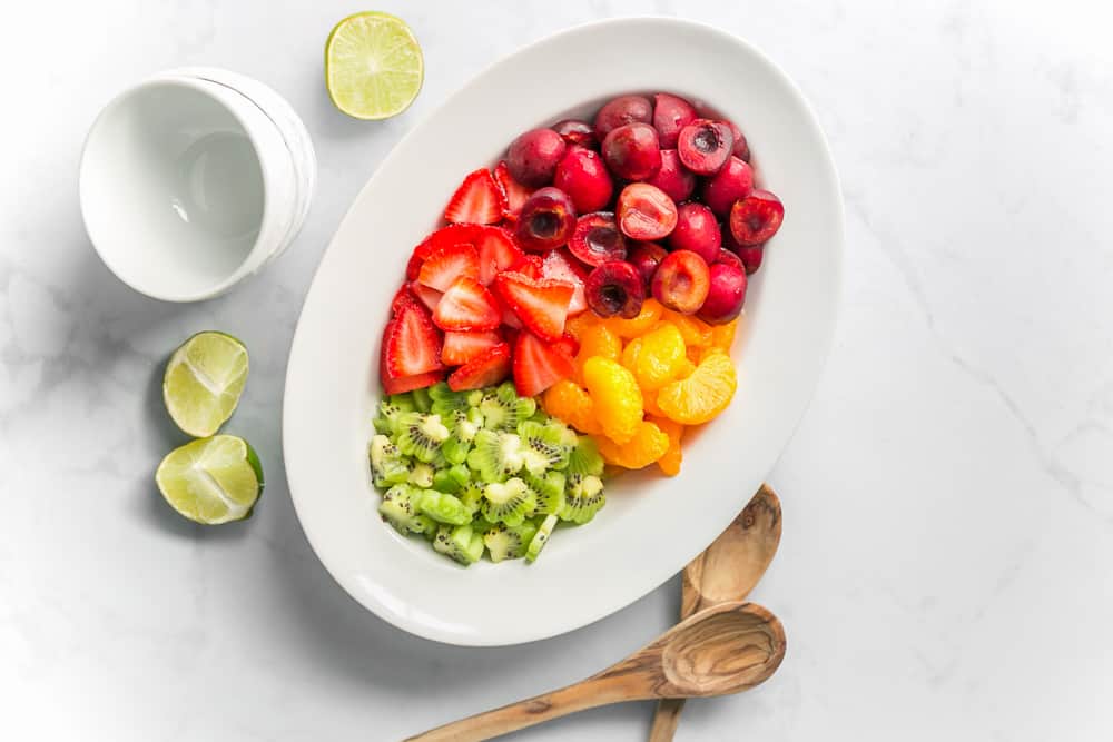 Simple Fruit Salad With Kiwi and Strawberries