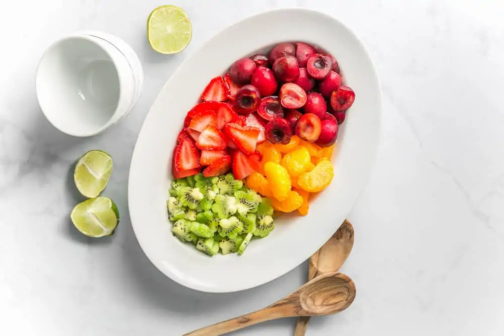 Simple Fruit Salad With Kiwi and Strawberries