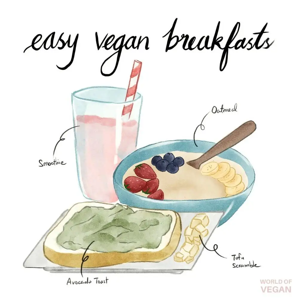 Easy Vegan Breakfast Ideas World of Vegan Art