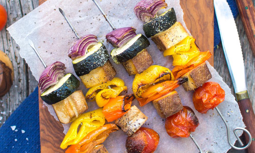 Grilled Tofu Veggie Kebabs for your Vegan Barbecue
