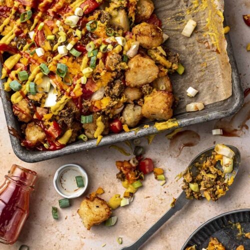 Vegan Tater Tot Sheet Pan Meal