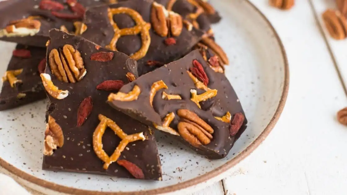 Superfood Chocolate Bark With Pecans