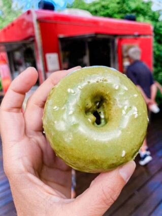 Holey Grail Donut from the vegan food truck in kauai north shore