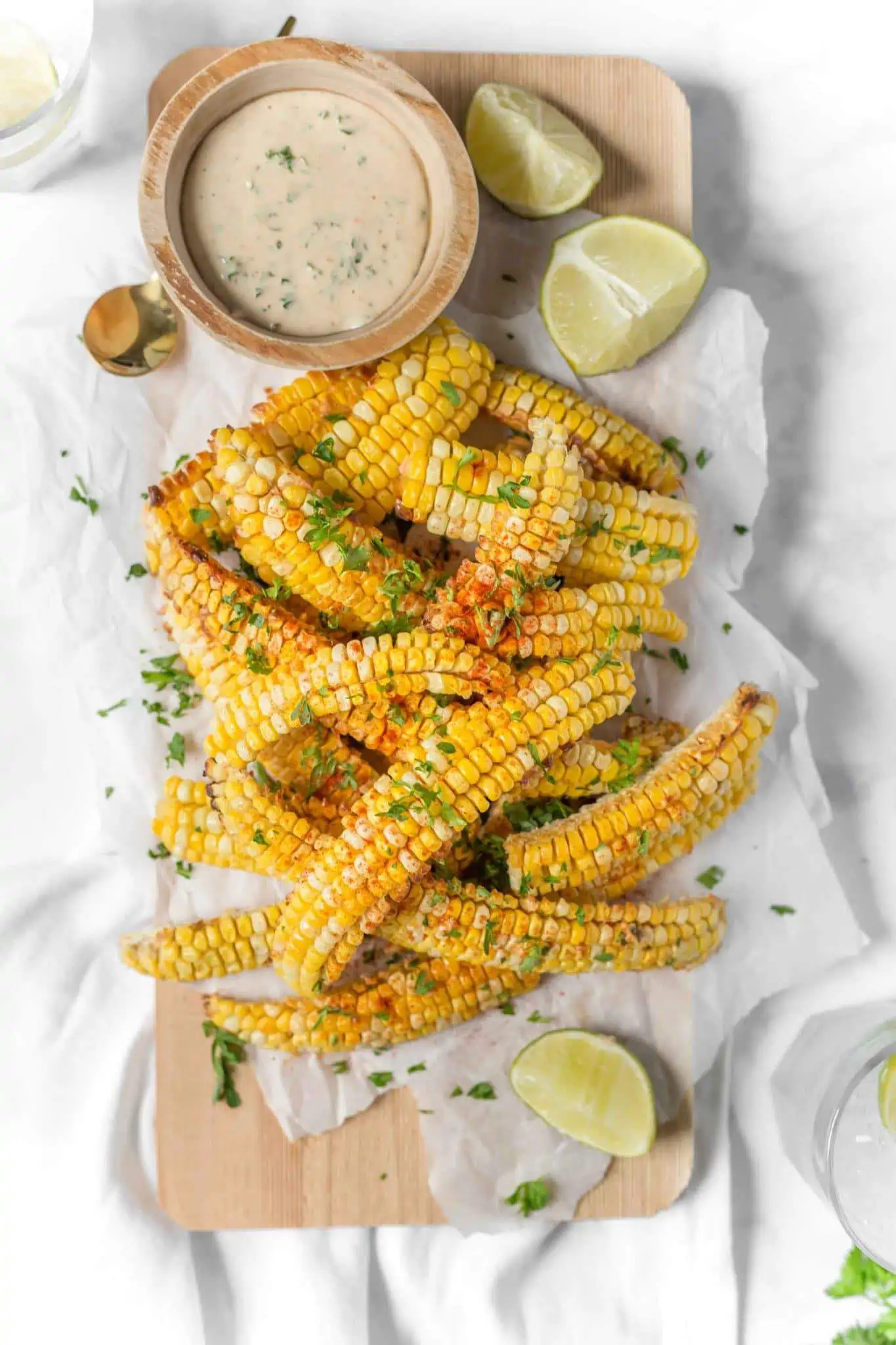 air fryer corn ribs