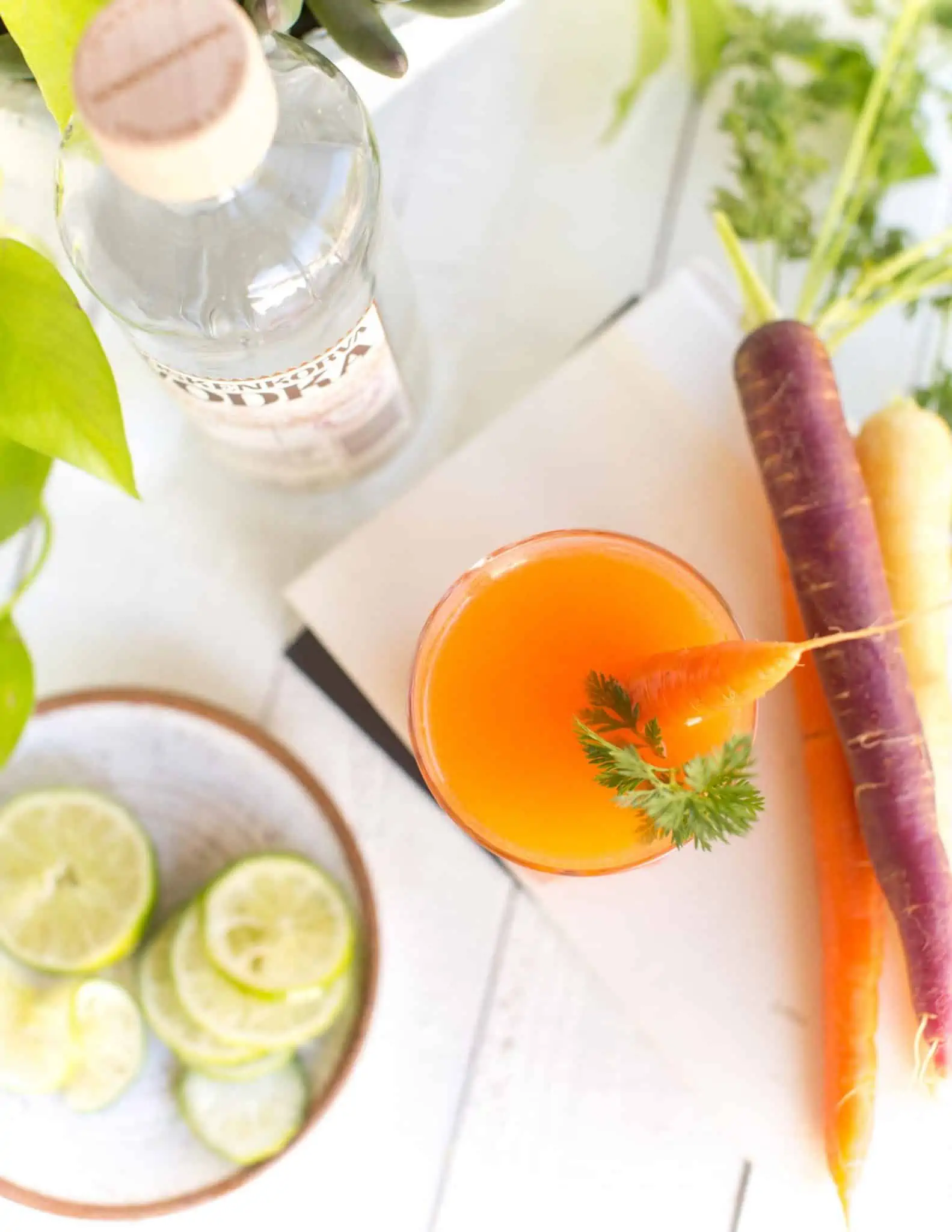 MosCarrot Mule Vegan Cocktail Recipe with Carrot Juice and Koskenkorva Vodka