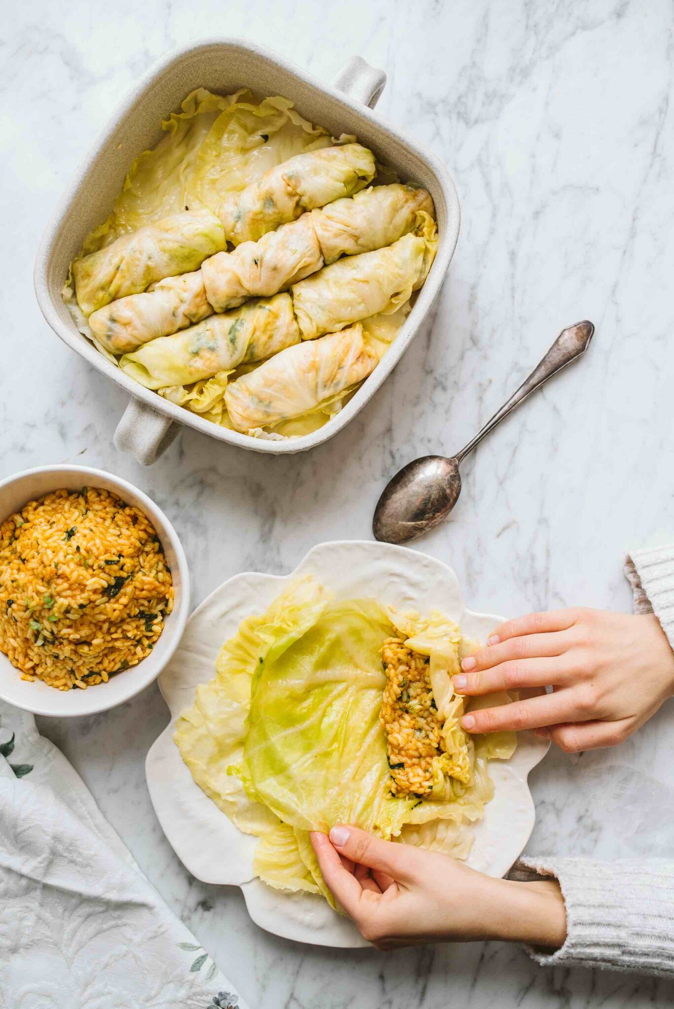 Vegan Stuffed Cabbage Rolls {Jewish Vegetarian Recipe}