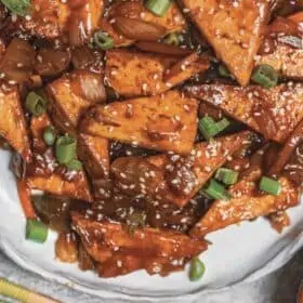 Vegan Crispy Tofu Recipe with Sweet and Sour Sauce