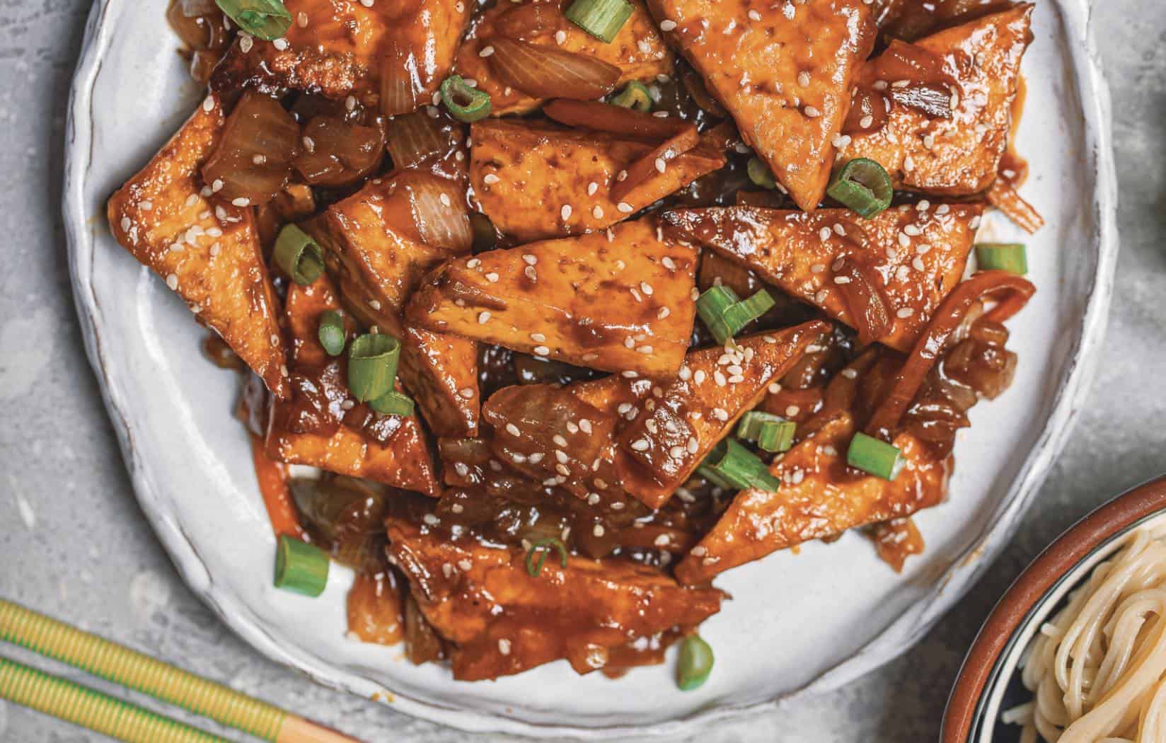 Crispy Sweet and Sour Tofu––Dangerously Delightful!