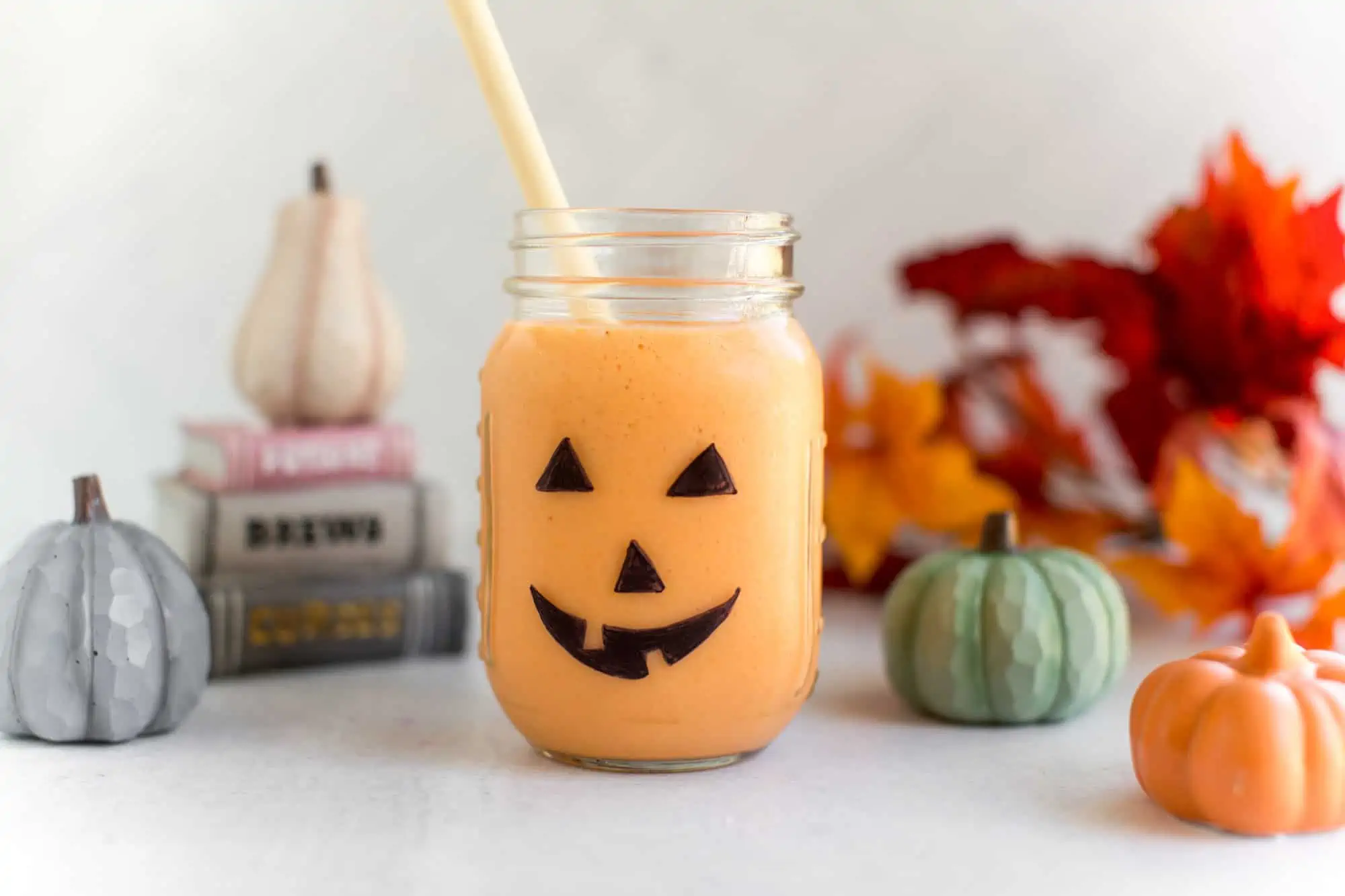 Spooky Jack-O-Lantern Smoothie