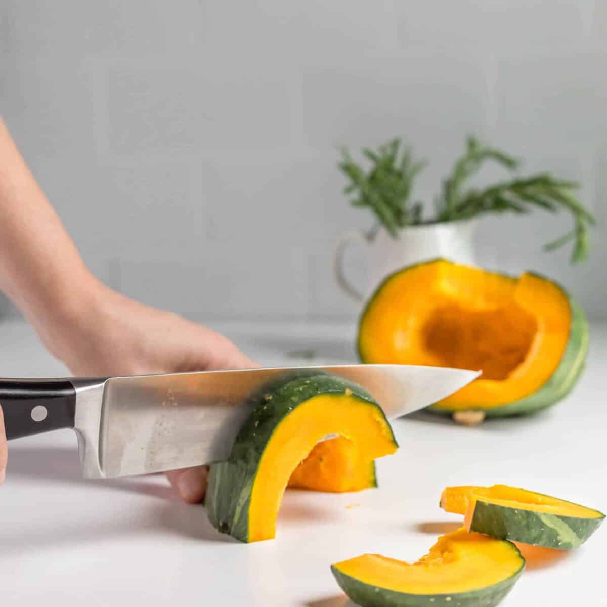 Air Fryer Squash {Herbed Kabocha} An Easy Vegan Savory Side