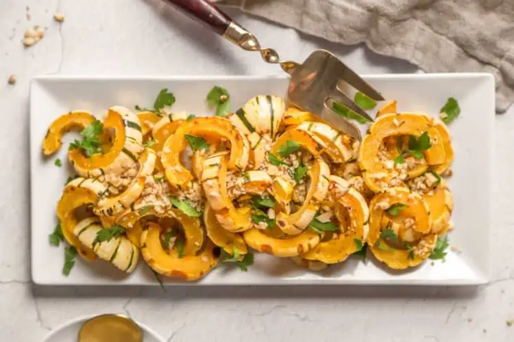 Simple Roasted Delicata Squash (With Air Fryer Option)