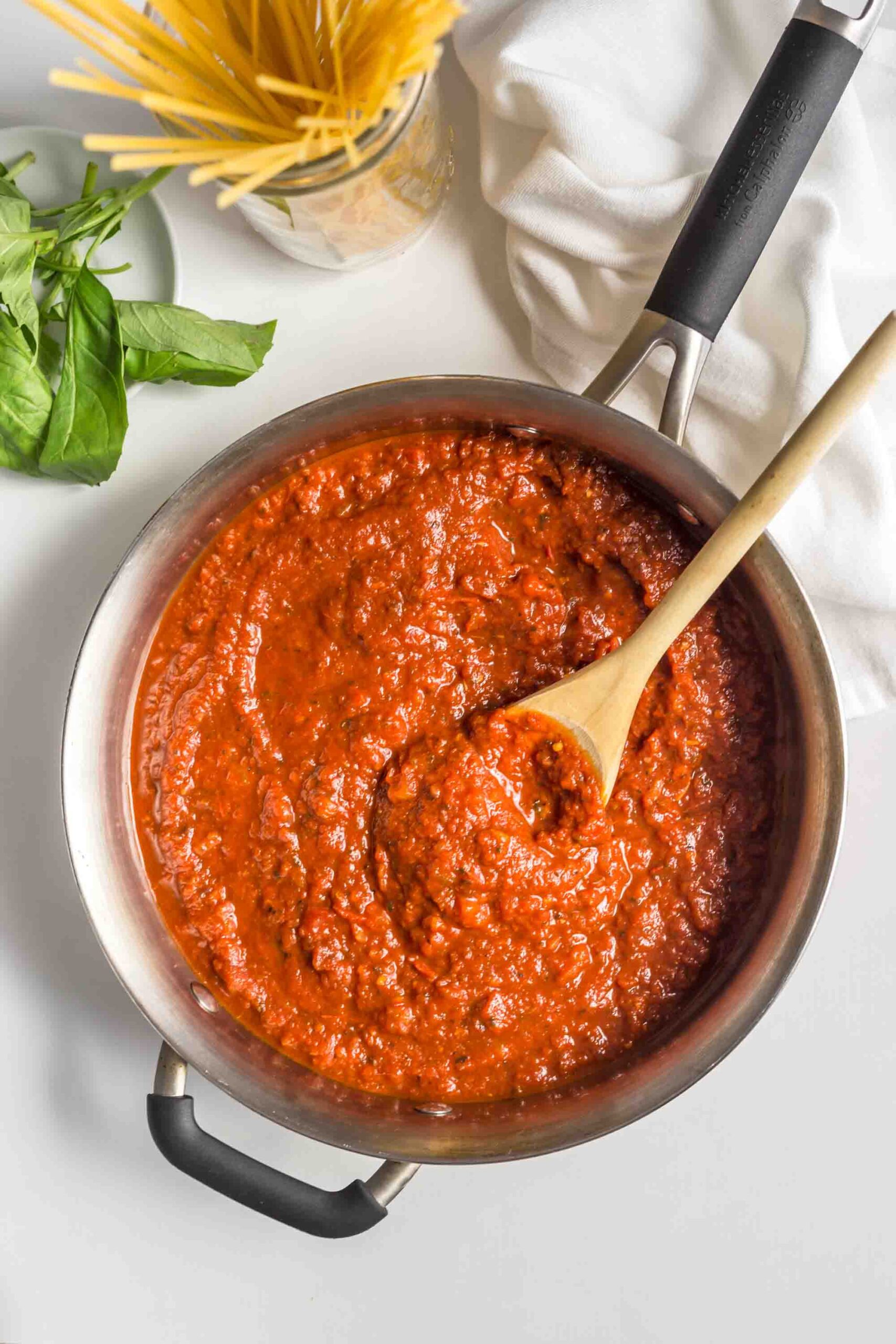 Homemade Vegan Marinara Sauce Pasta