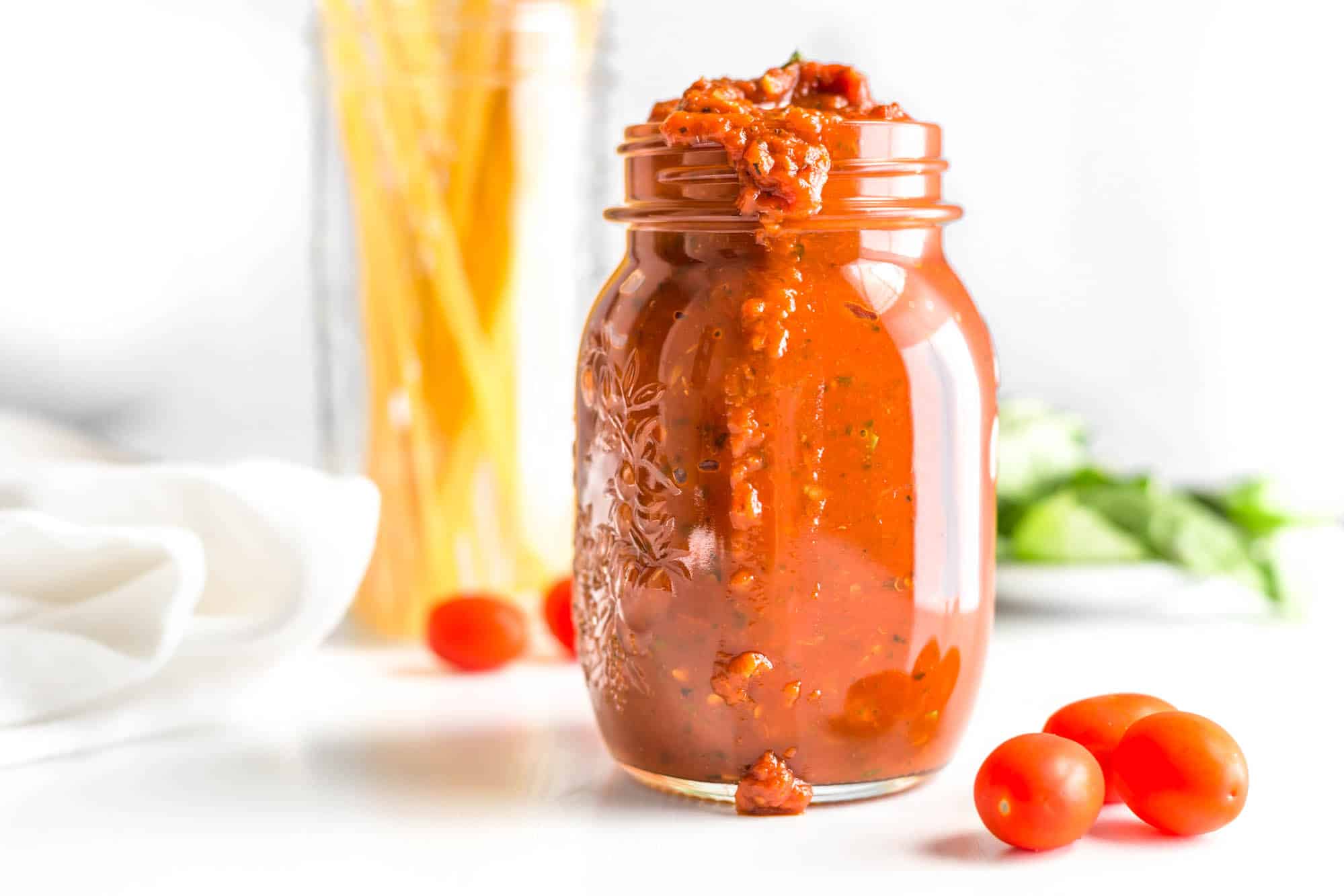 Authentic Italian Marinara Sauce in a Mason Jar