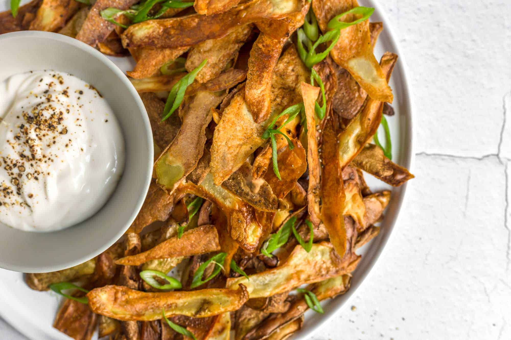 Potato Skin Chips Zero Waste Vegan Recipe
