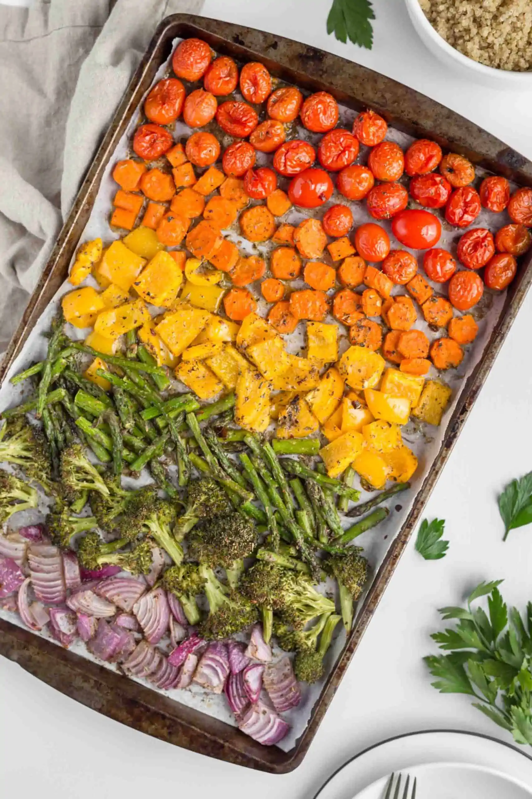 Colorful Roasted Sheet-Pan Vegetables