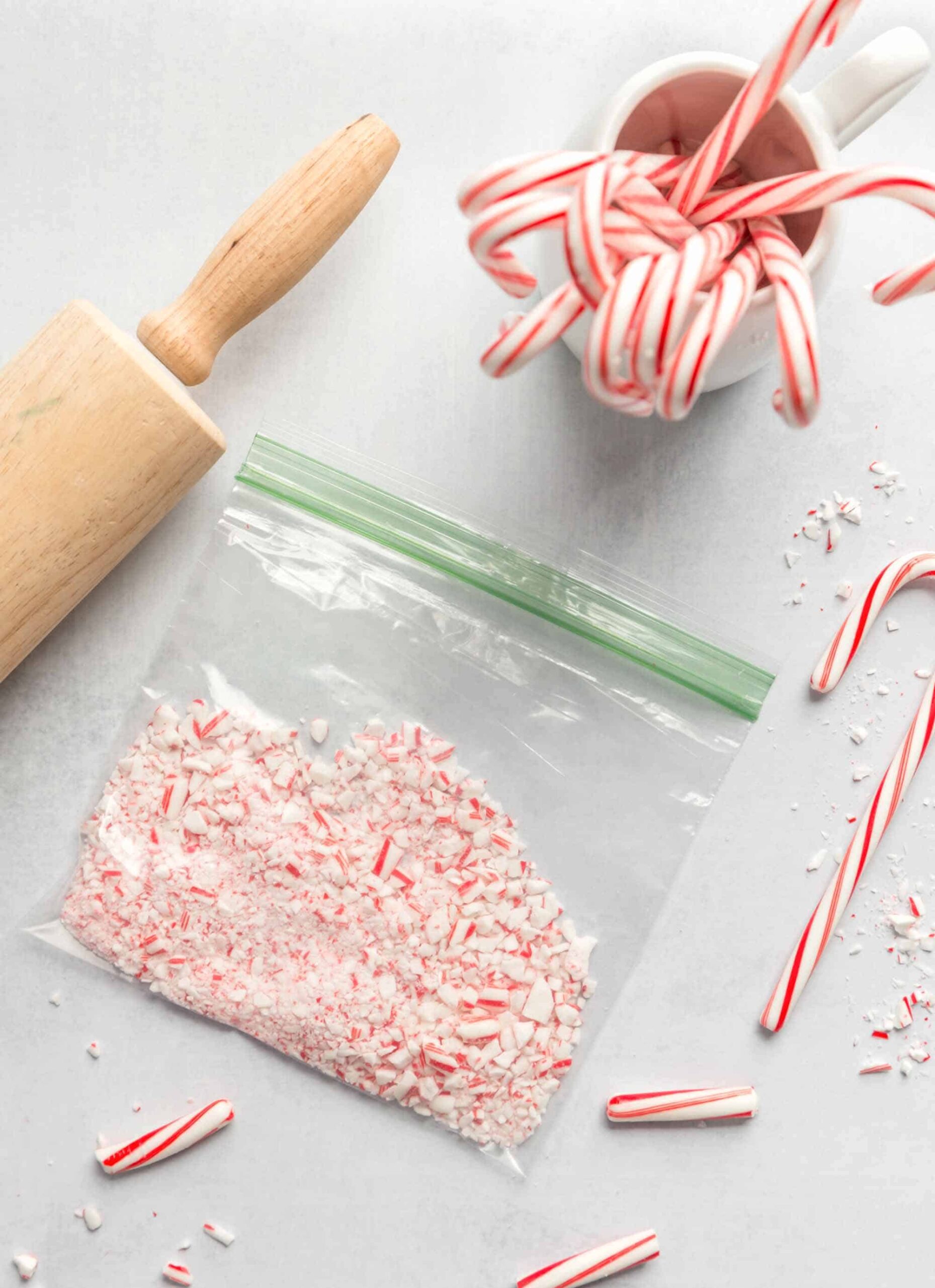 Crushed Candy Canes in a Bag Photo