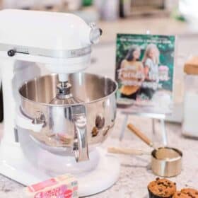A KitchenAid Stand Mixer.