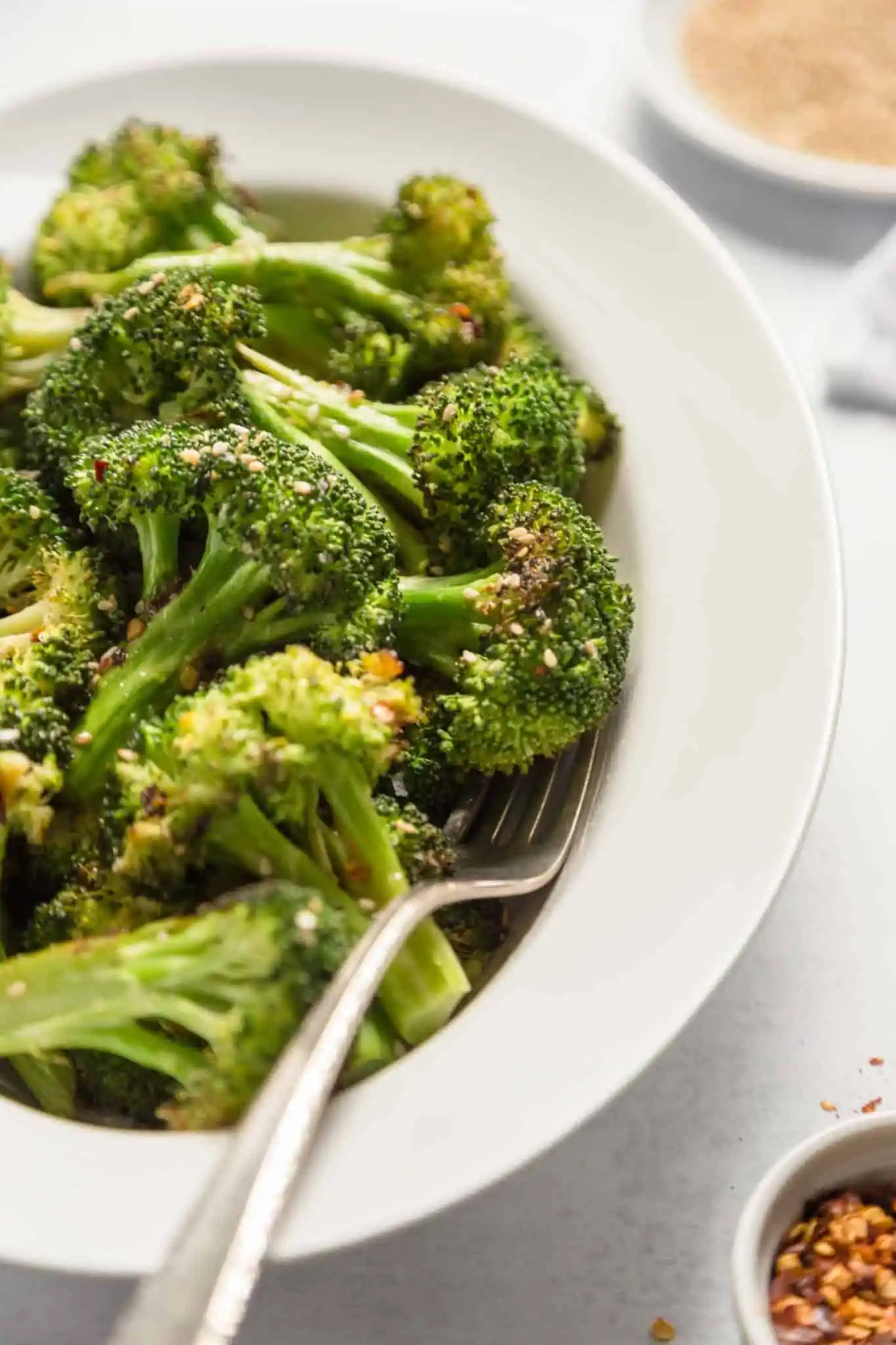 Easy Air Fried Broccoli Recipe Plant Based Vegetable Side Dish