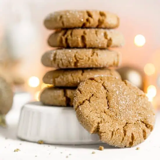Easy Vegan Gingersnap Cookies