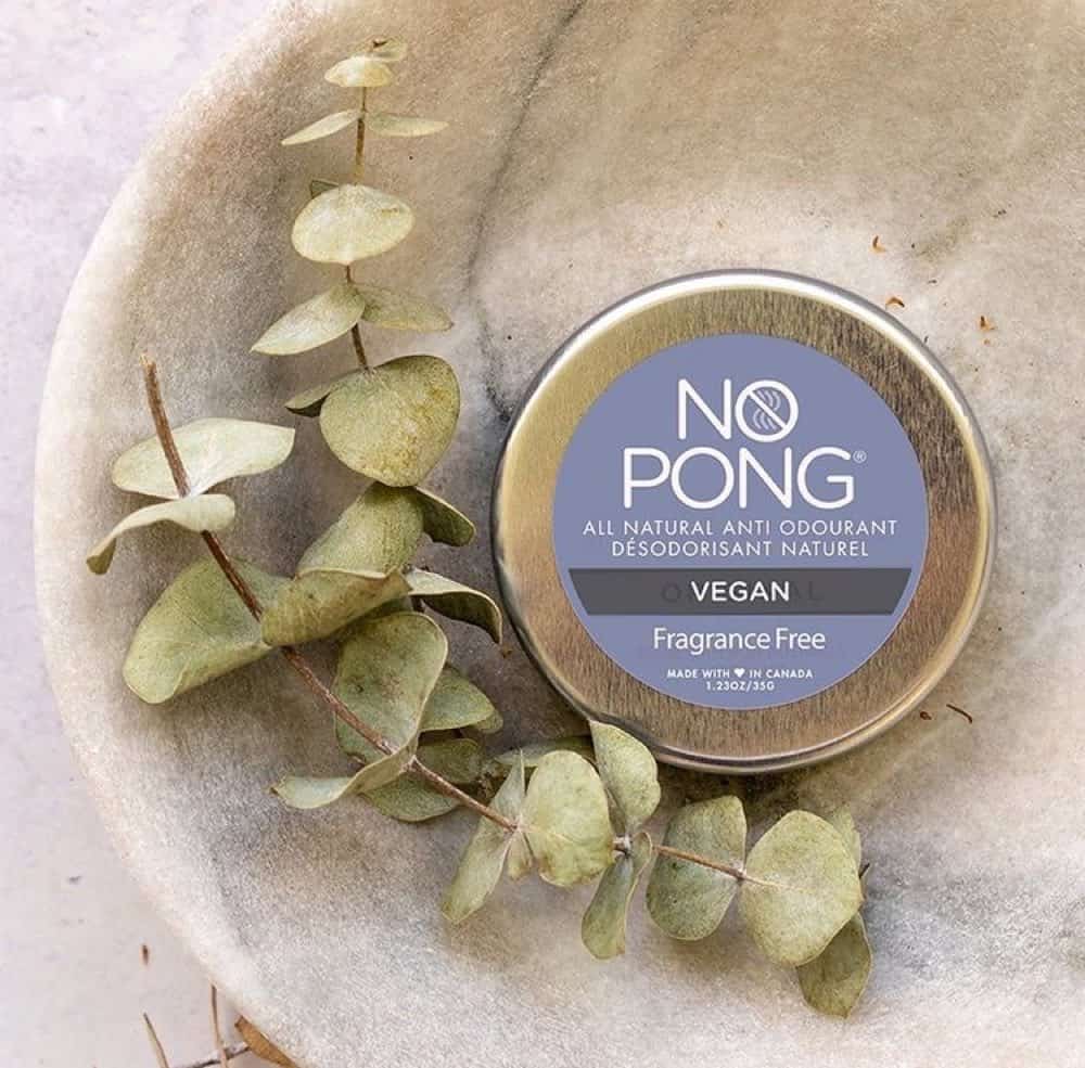 No Pong fragrance free zero waste vegan deodorant