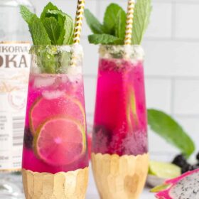 Pink Dragonfruit Cocktail Drink Recipe World of Vegan-100