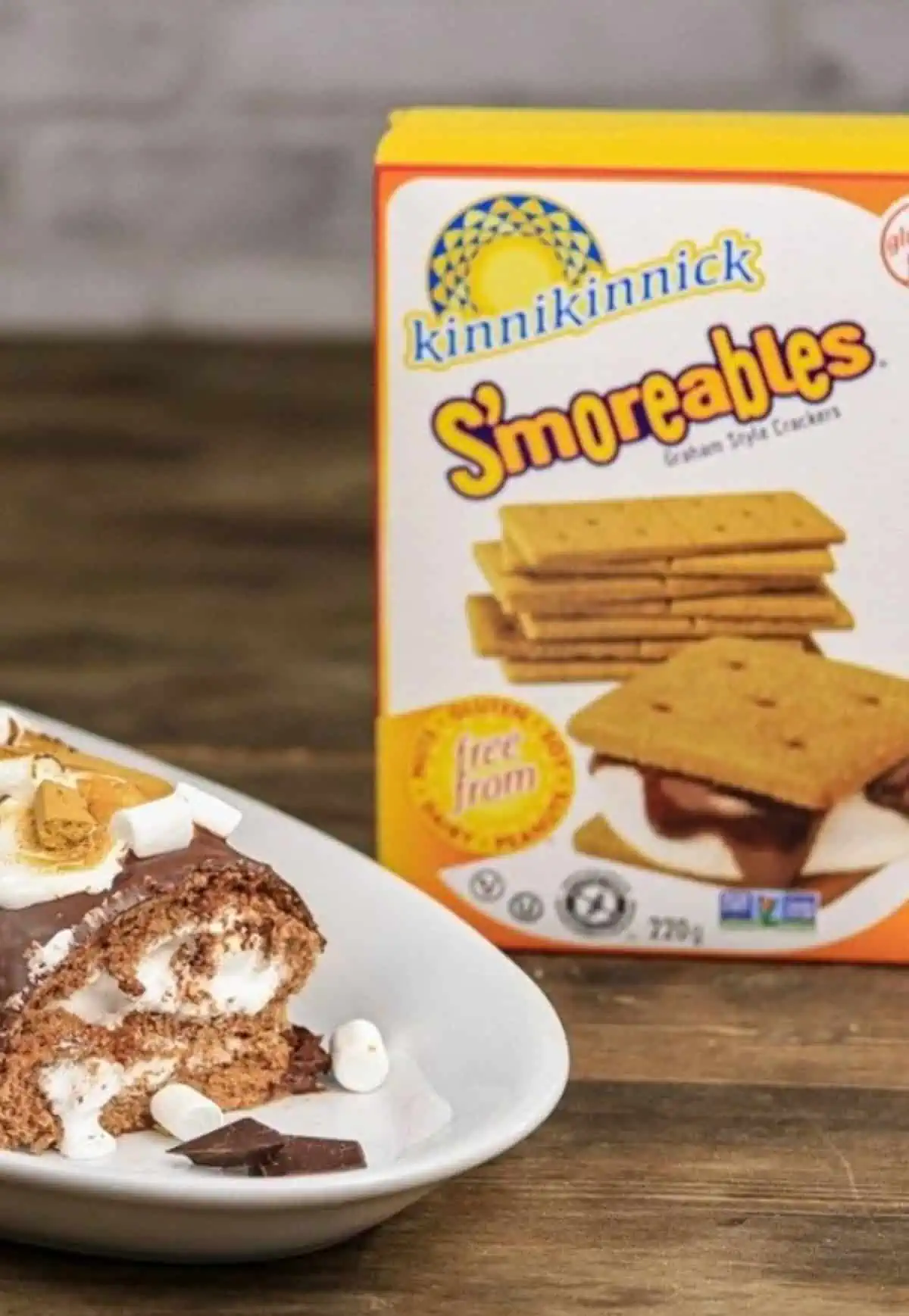 S'moreables brand vegan and gluten-free graham crackers.