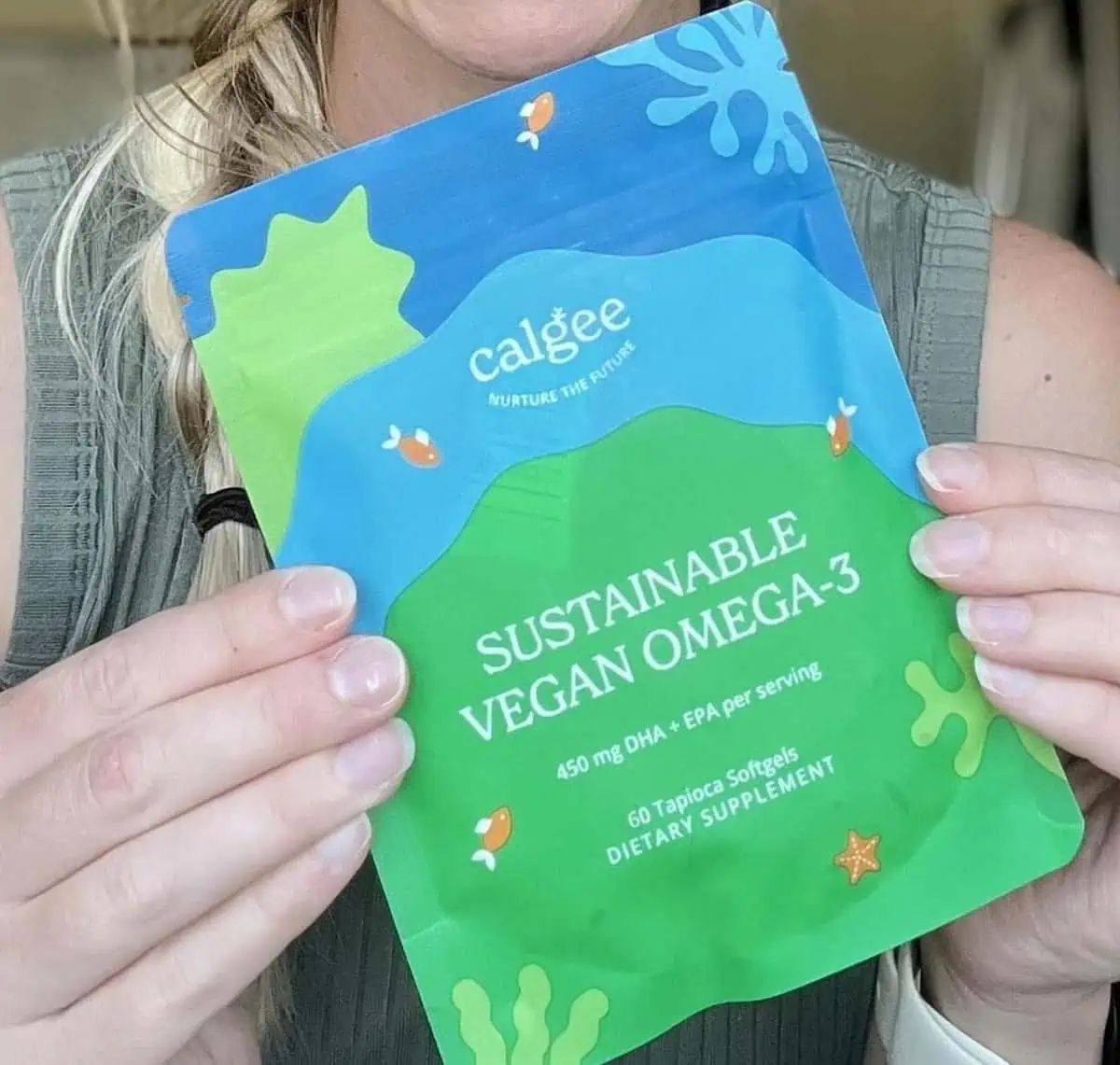 Calgee brand vegan omega-3 supplements.