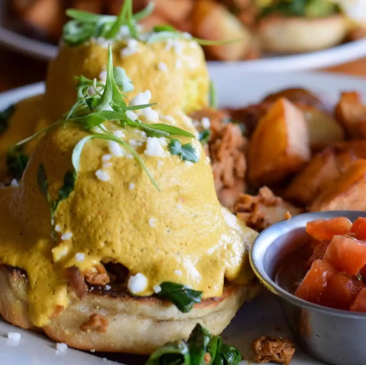 The southwest benedict plate at Cleveland Vegan.