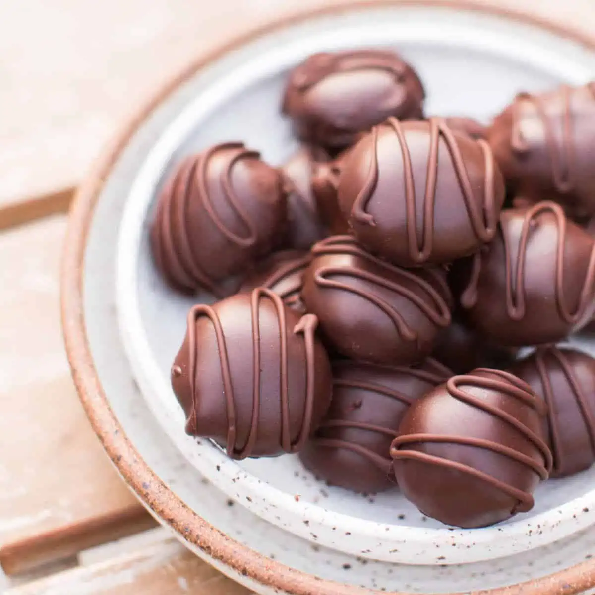 Chocolate Vegan Truffles with Liquor.