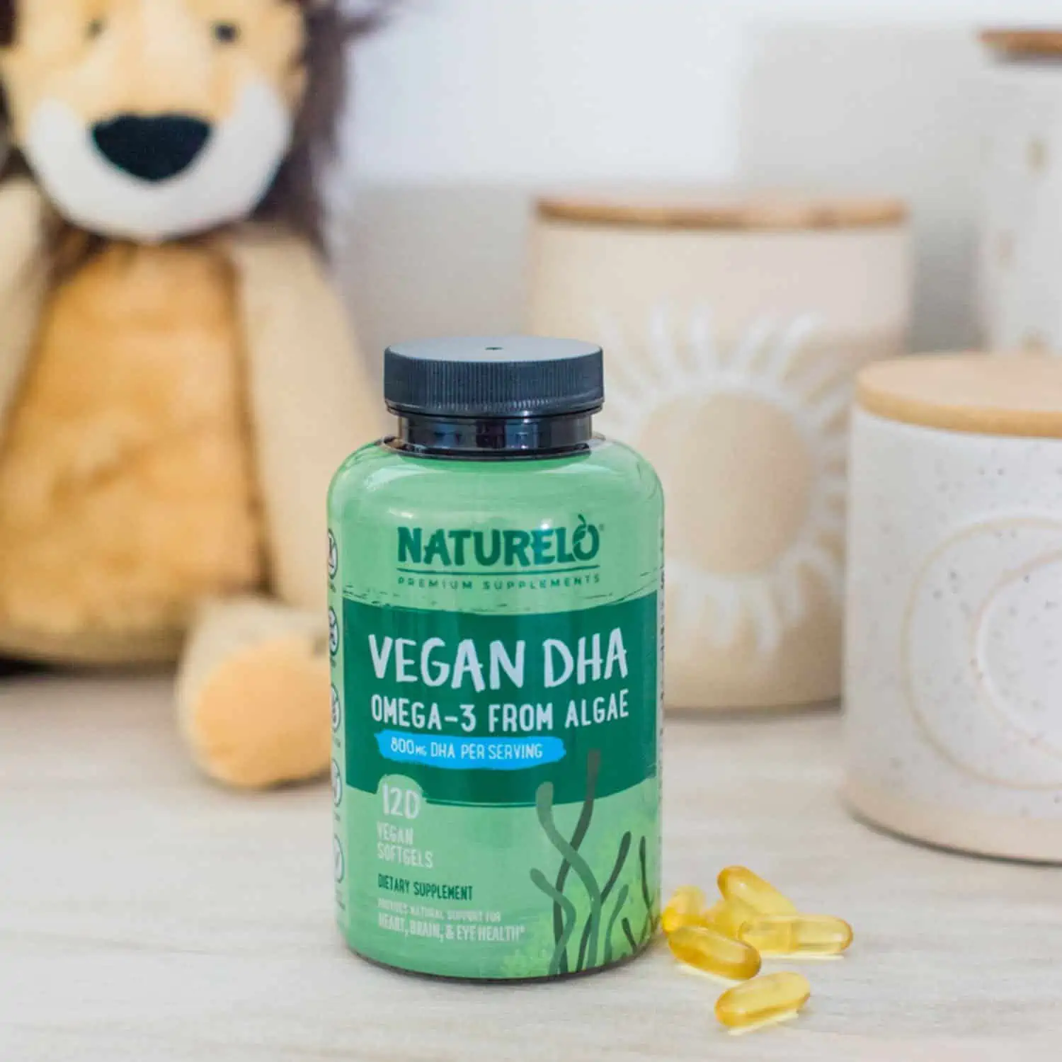 Naturelo vegan DHA omega 3 from algae