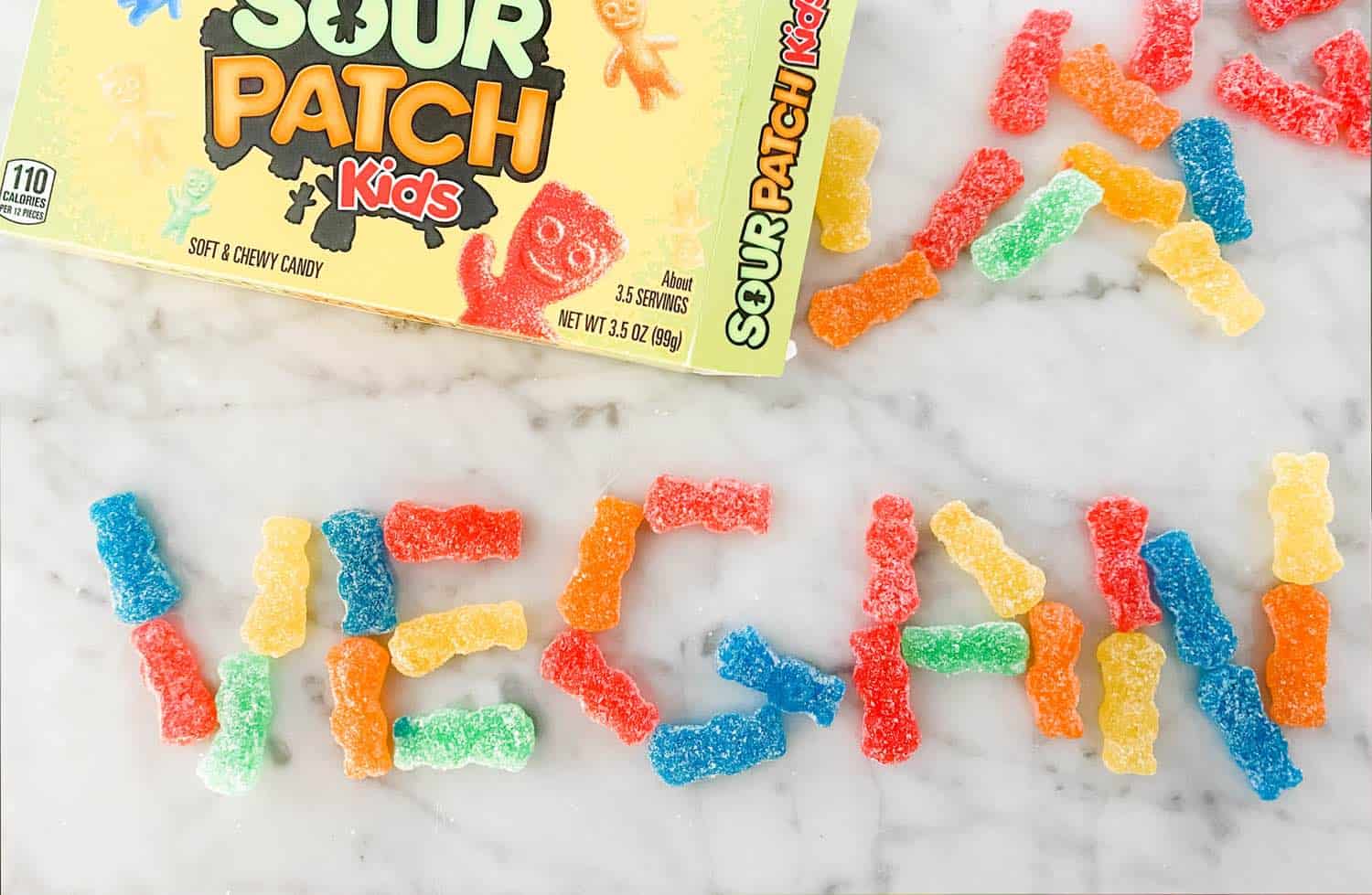 Sour patch kids vegan gummies.