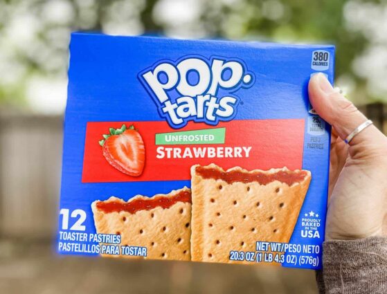 unfrosted strawberry pop tarts box accidentally vegan