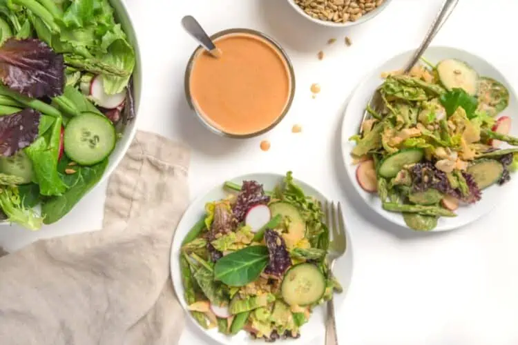 Vegan Greek Salad With Tofu Feta