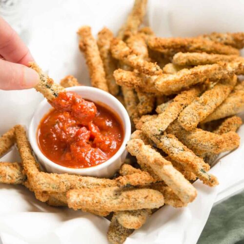 crispy air fryer zucchini fries