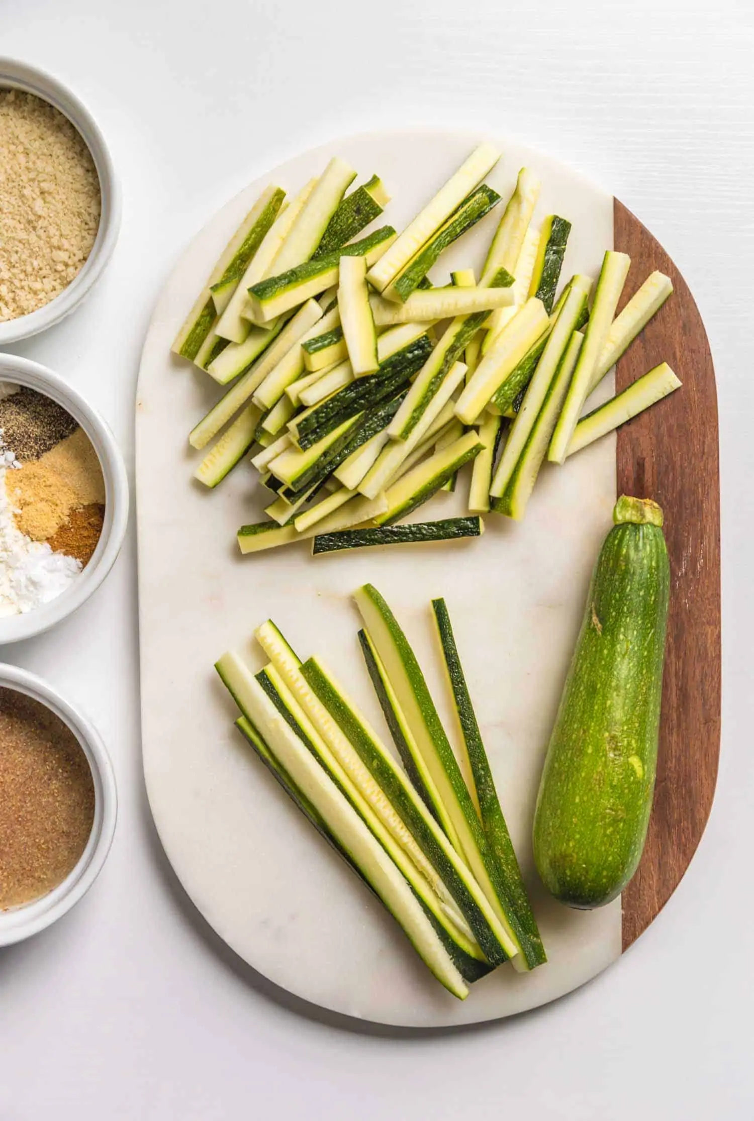 how to slice zucchini into the shape of fries