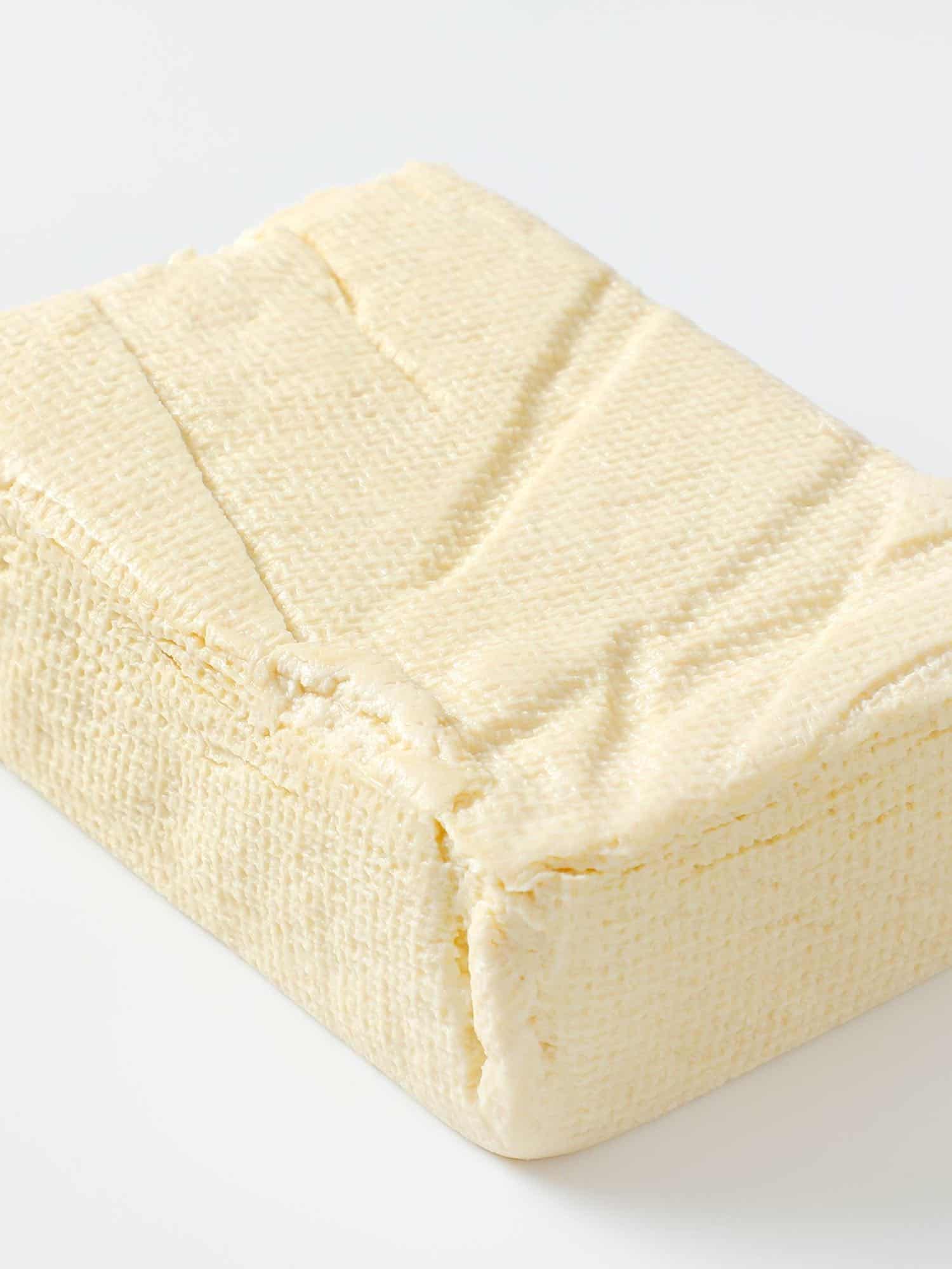 plain raw extra firm tofu block