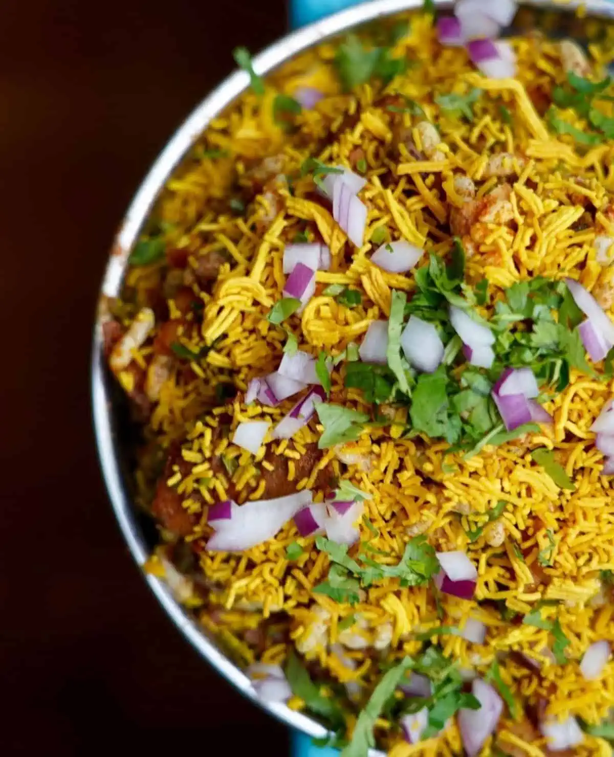 Bhel Puri at Chai Pani Indian restaurant in Asheville.