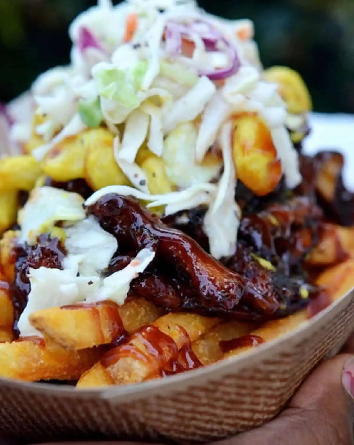 Loaded vegan fries from Che Che's Vegan Eatery.