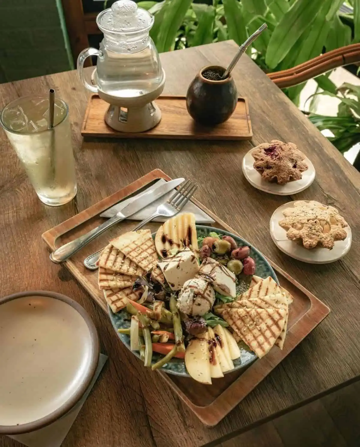 A vegan cheese plate from Dobra Tea in Asheville.