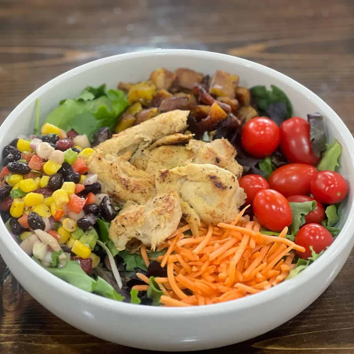 A vegan salad offering at Earthy Kitchen in Orlando.