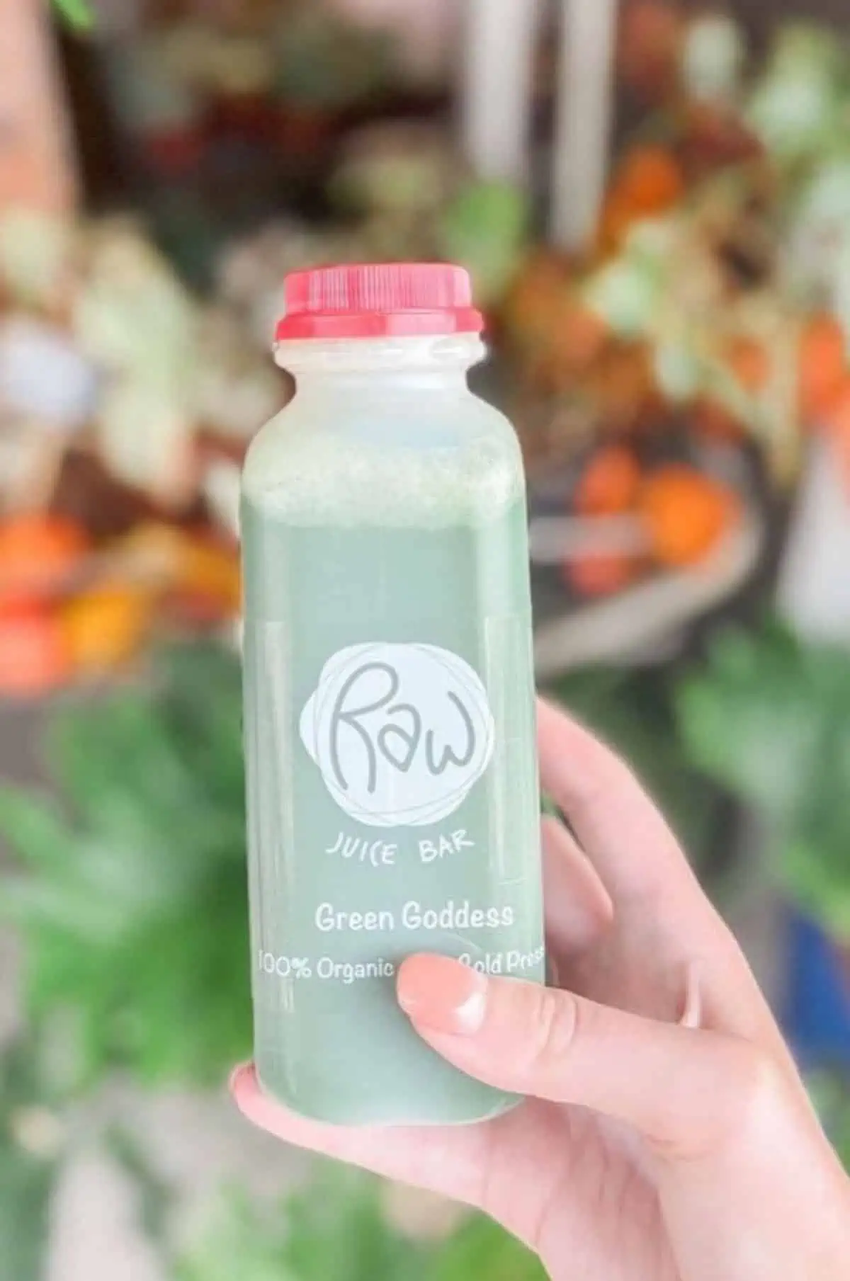 Green goddess juice from Raw Juice Bar in Orlando.