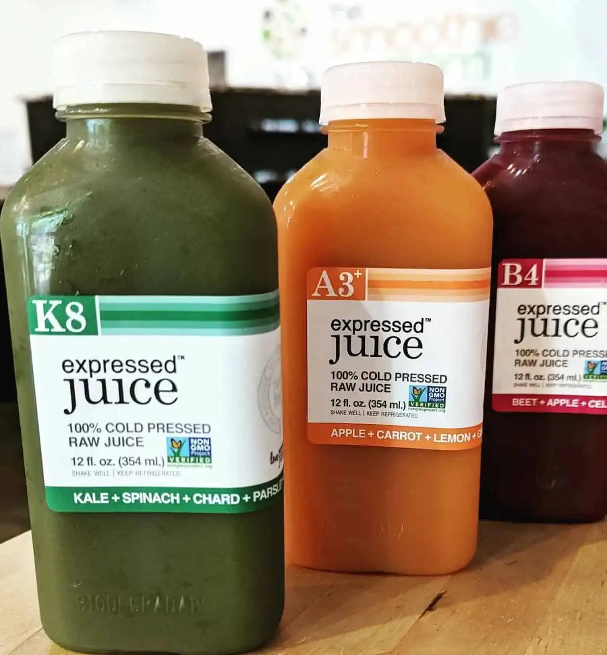 Detox juices from The Smoothie Room.
