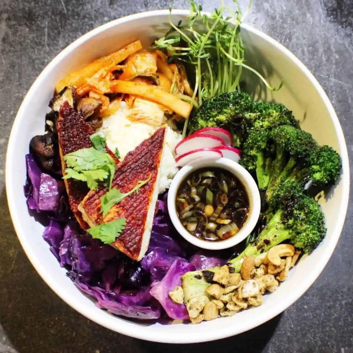 Vegan bibimbap from Plant restaurant in Asheville.