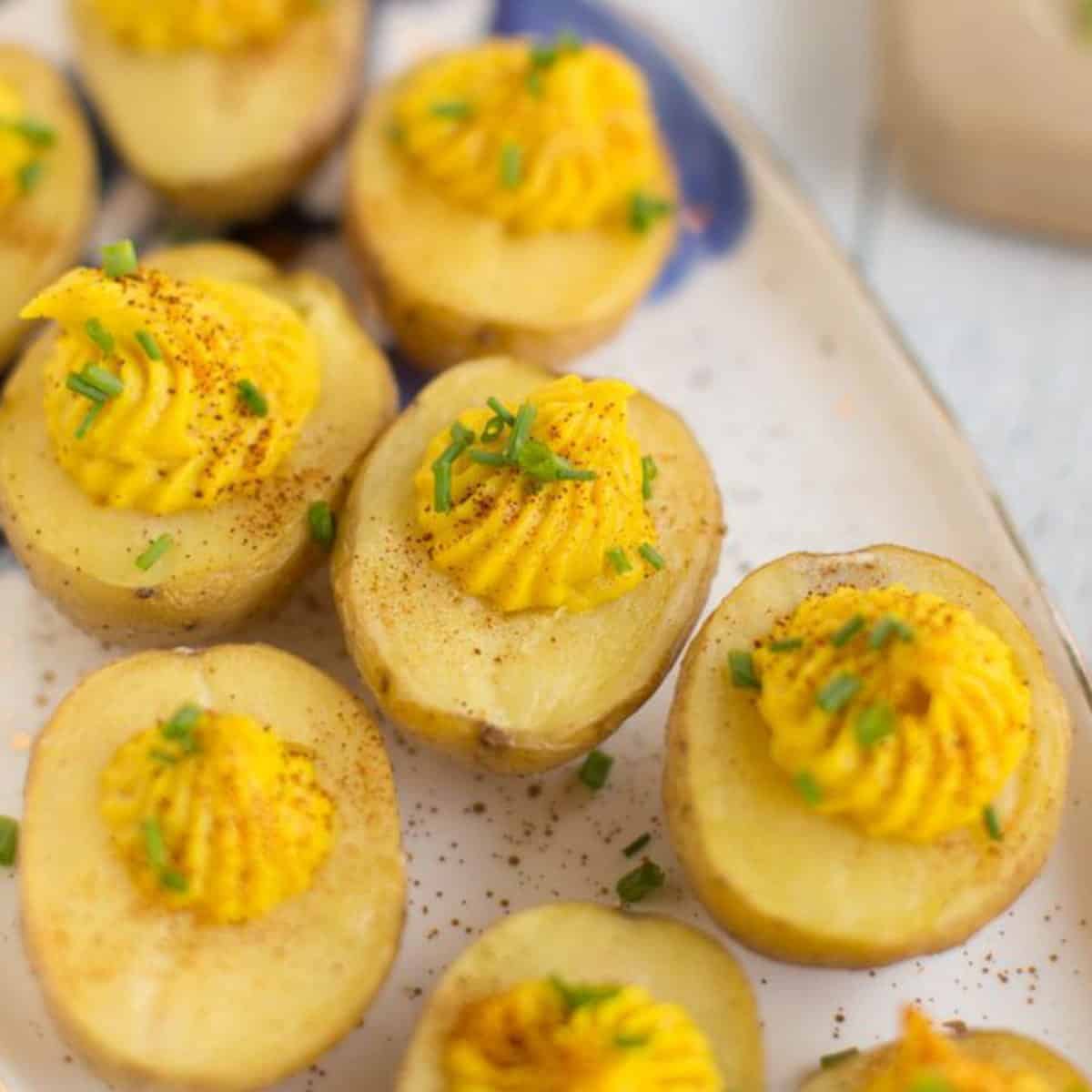 Vegan Deviled Eggs {Deviled Potatoes}