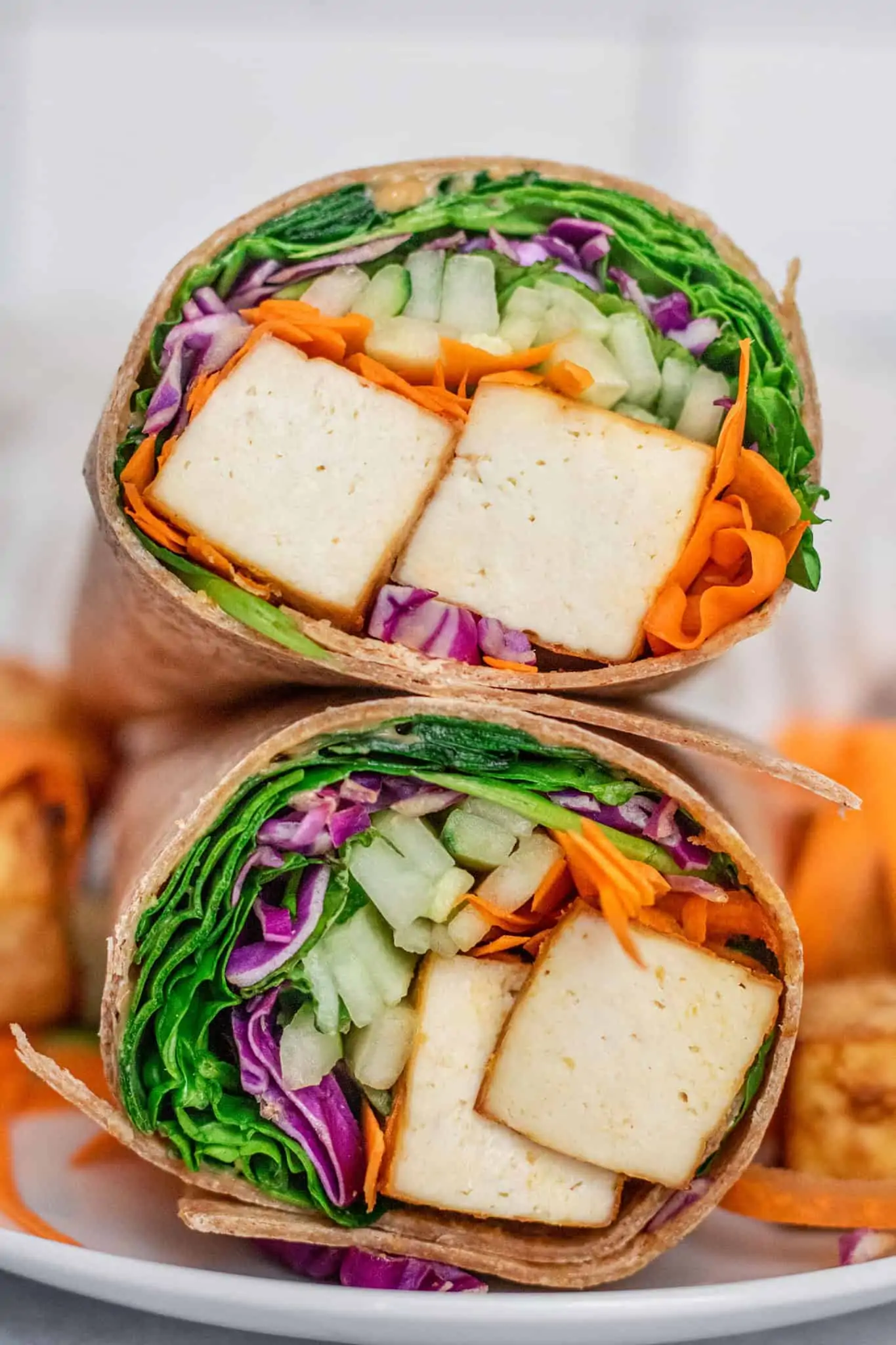 The BEST Veggie Wrap (High-Protein, Vegetarian)