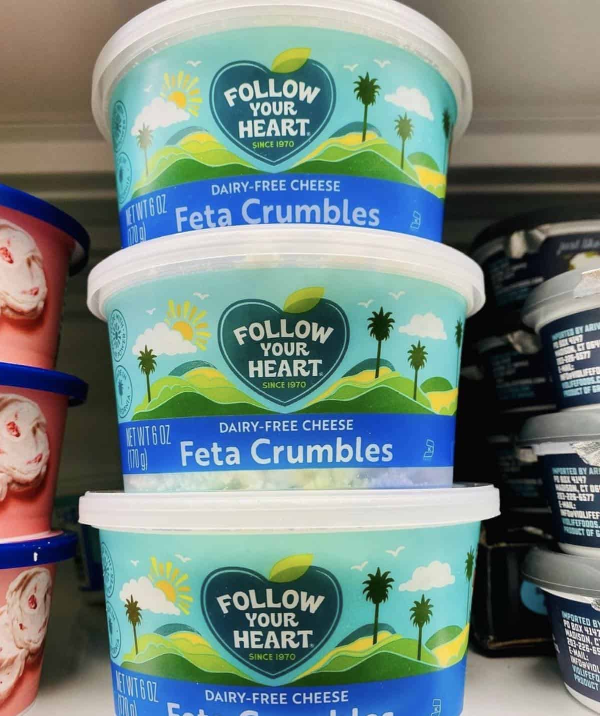 Follow Your Heart dairy free feta cheese crumbles