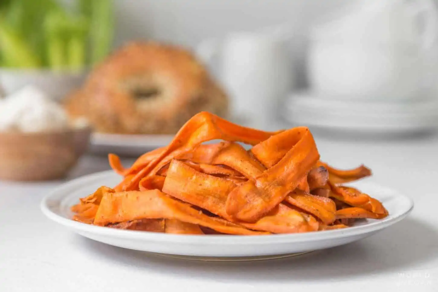 perfect vegan carrot bacon recipe served on a plate